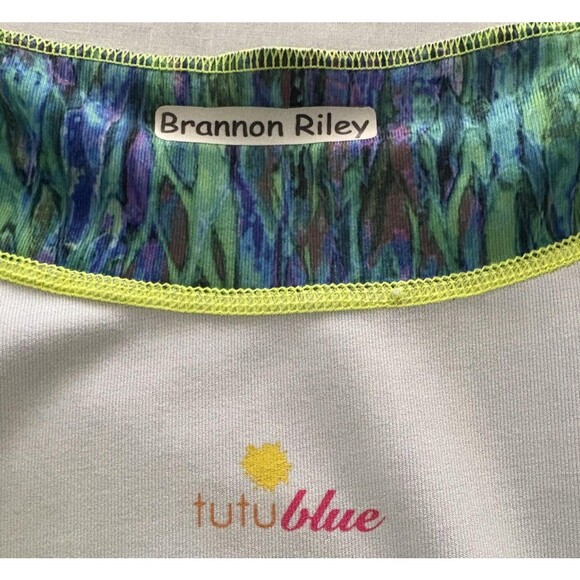 TutuBlue Full Zip Womens XS Blue Green Rash Guard UPF50 Thumbhole Pocket - Picture 7 of 16